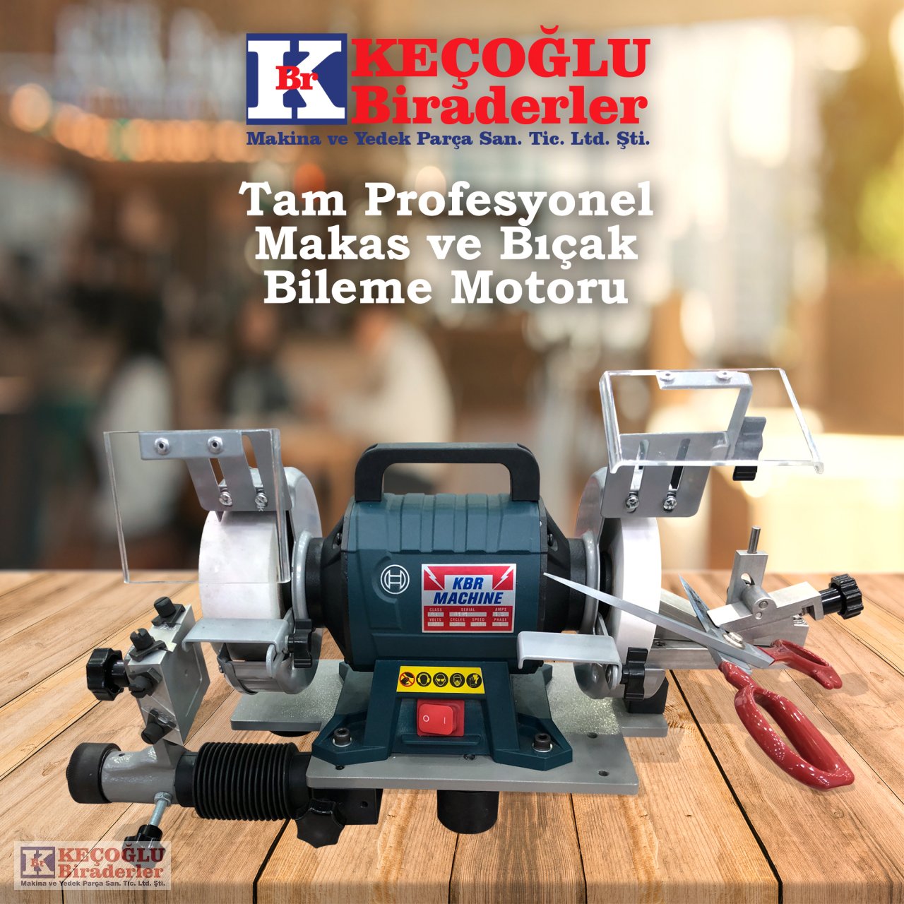 Kbr Machine Tam Profesyonel Makas Ve Bıçak Bileme Motoru