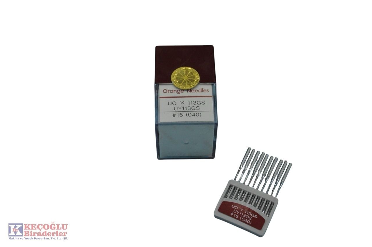 UOX113GAS Orange Kısa Lastik Makine İgnesi