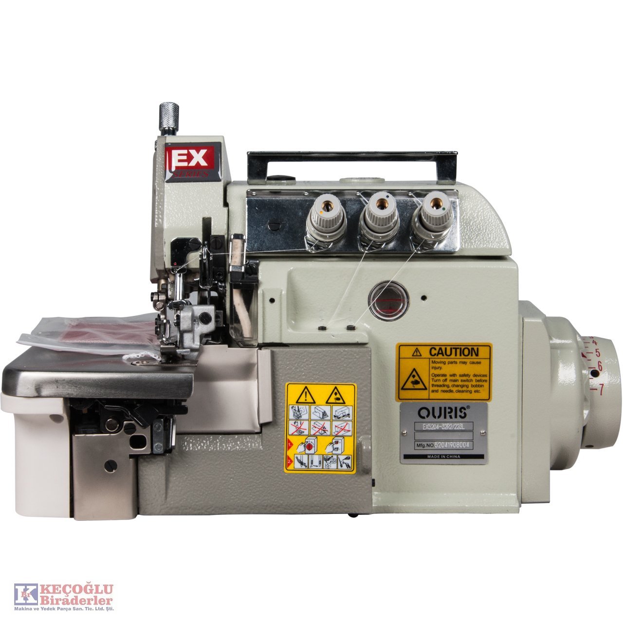 Ouris Ex Serisi 3 İplik Eşarp Kenarı (Baby) Overlok Makinesi Or-Ex5204-32R2/223L