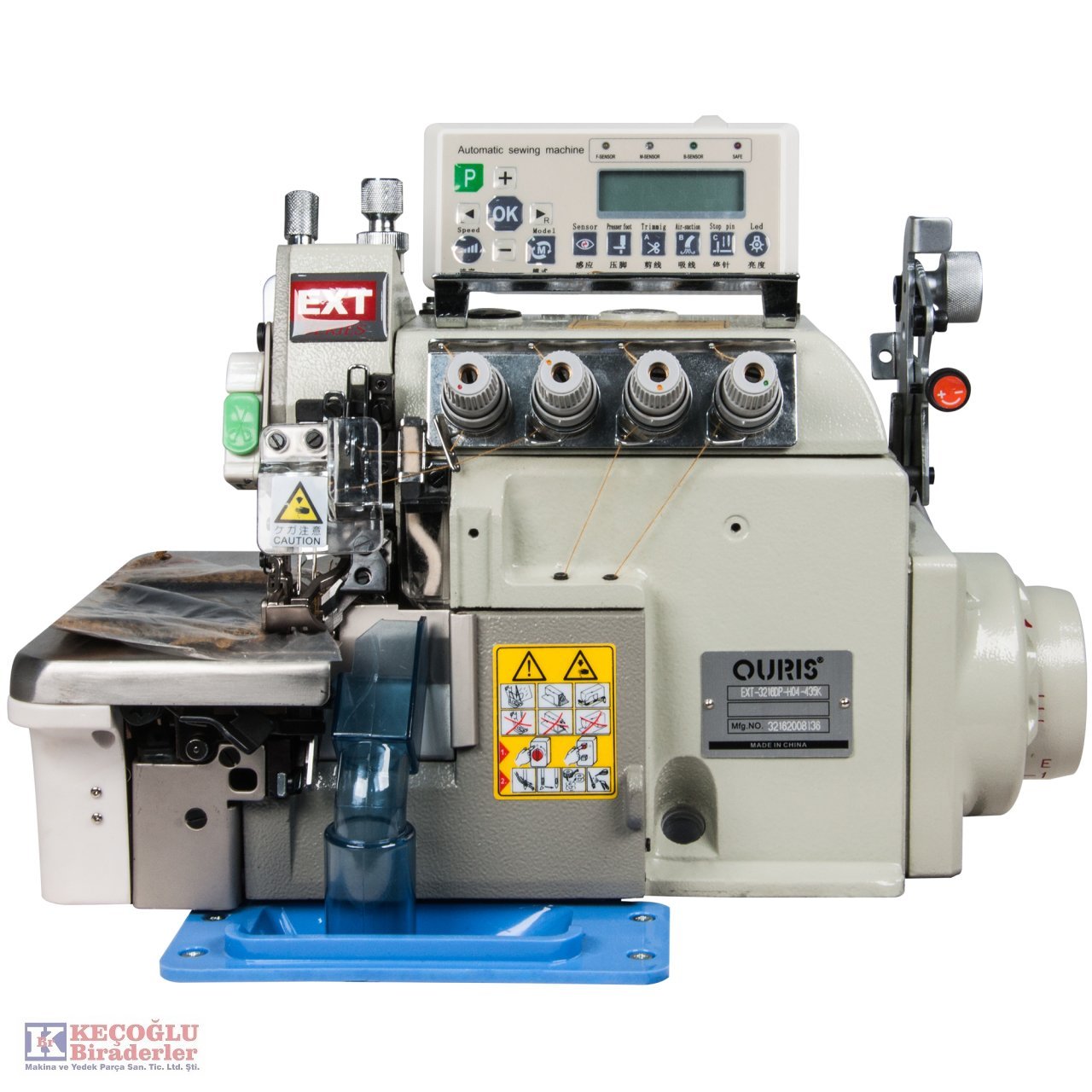 Ouris Ex Serisi 5 İplik Havalı Kot Overlok Makinesi Or-Ex3216Dp-H04-435K