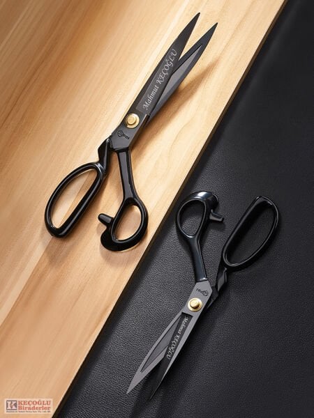 Pın  Kişiye Özel Somunlu Kumaş Kesim Makası (Siyah)