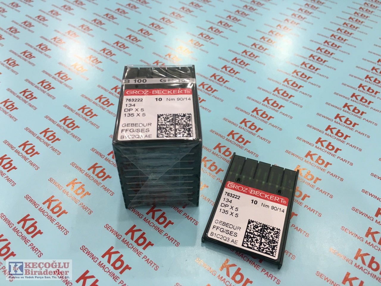 DPX5 Groz Beckert Kalın Dip Düz Ve Çiftiğne Makine İğnesi Yanmaz 19X120