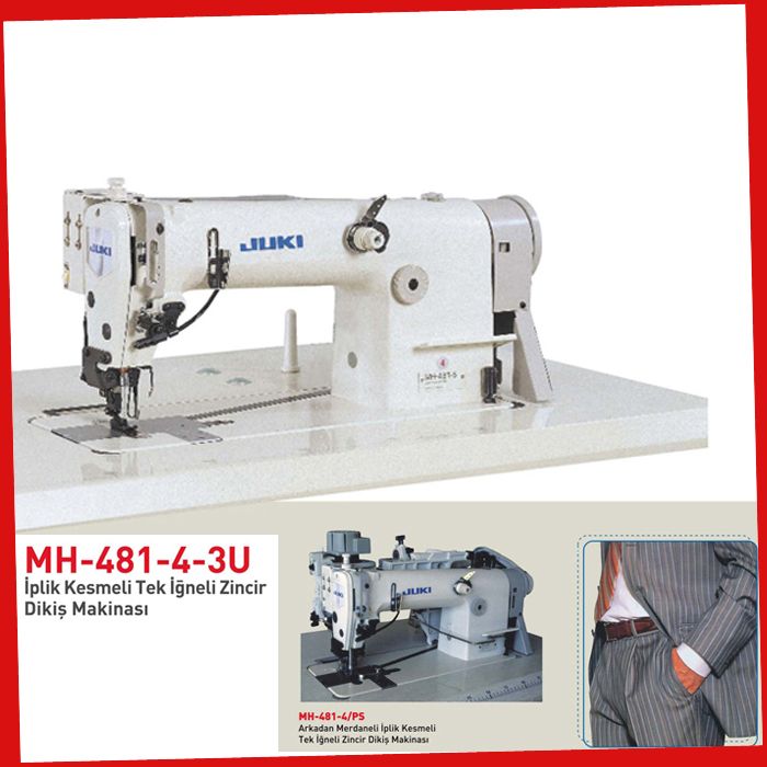 Mh-481-4-3U Juki Elektronik Tek İğne Zincir Dikiş