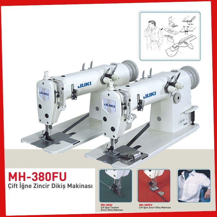 Mh-380Fu Jukı Çift İğne Zincir Dikiş