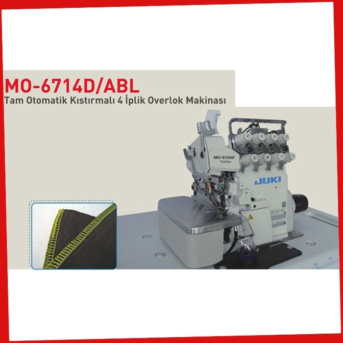 Mo-6714D/Adl Juki 4 İp Tam Otomatik Kıstırmalı Overlok