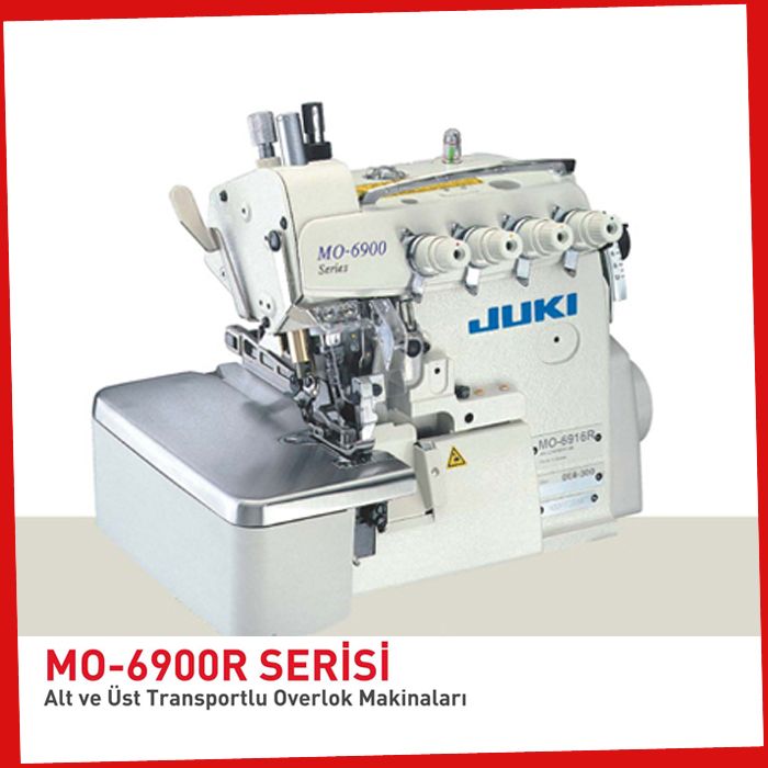Mo-6904R Juki 3 İp Alt Üst Traspotlu Kesmeli Overlok