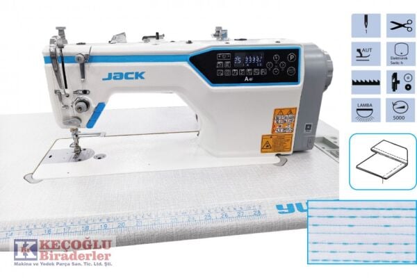 JACK A4F-DQ Düz Makine Kısa İplik Kesicili