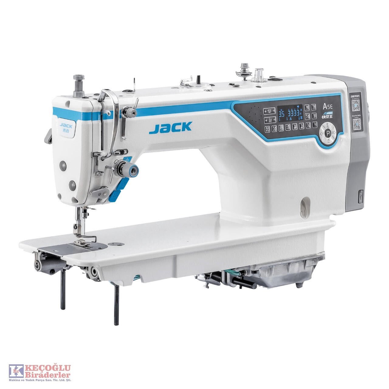 Jack A5E-A Düz Makine Kısa İplik Kesicili