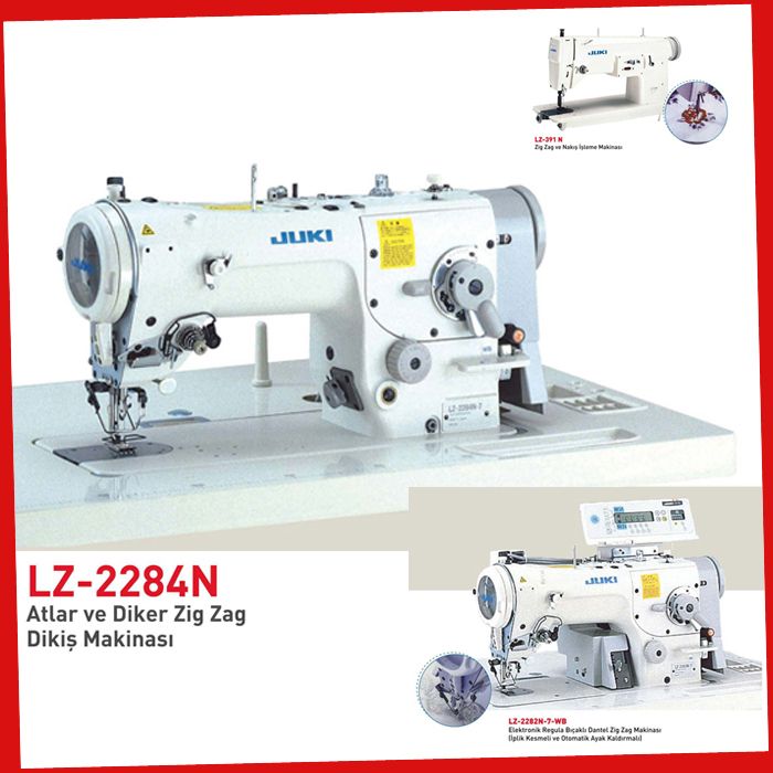 Lz-2284N Juki Diker Ve Atlar Zig Zag Makinası Mekanik