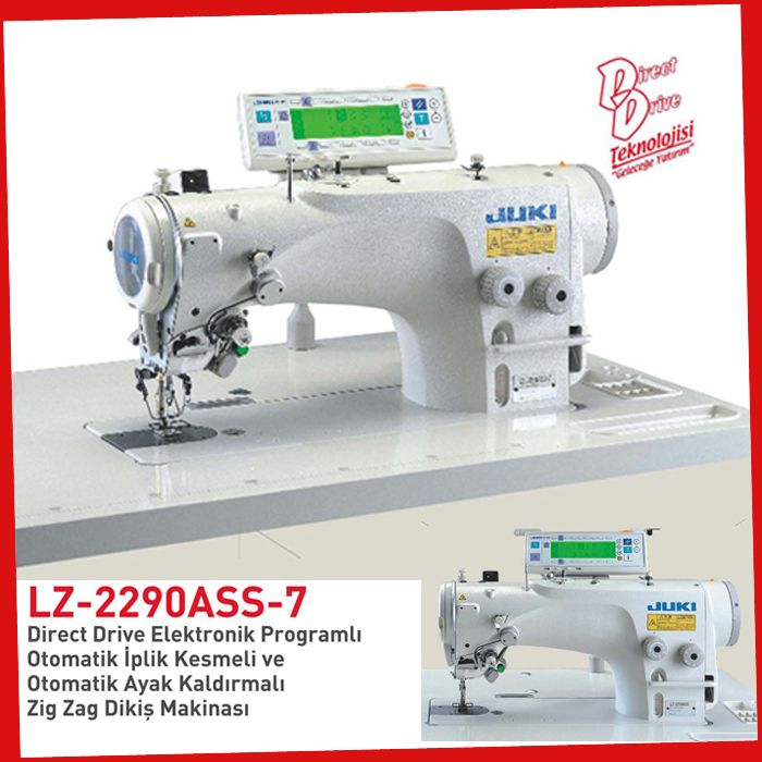 Lz-2290Ass-7-Wb-Ak121/Sc915/Ip110 Juki Dırect-Drıve Zig Zag
