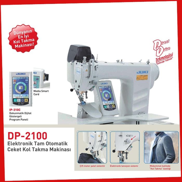 Dp-2100Sz Juki Dırect Drıve Tam Otomatik Kol Takma