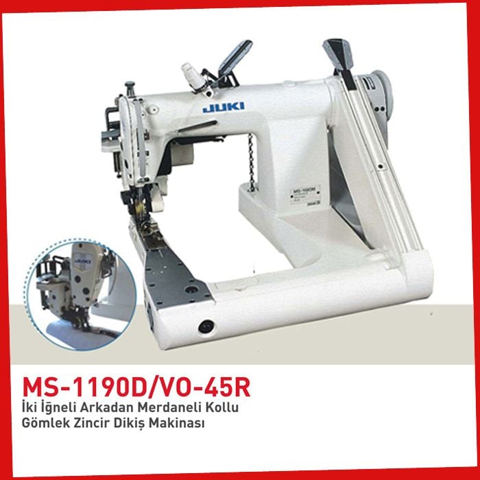 Ms-1190D Juki Çift İğne Gömlekci Kollu Makinası