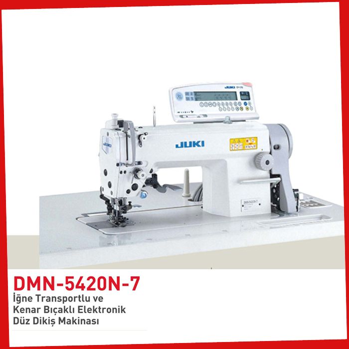 Dmn-5420Nha-7Juki  Kenar Bıçaklı İğne Traspotlu Elektronik Düz