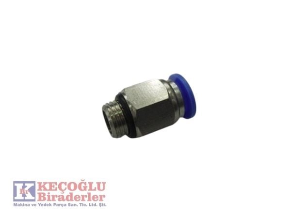 Pünomatik Düz Tip 1/8-6Mm Hava Bağlantısı