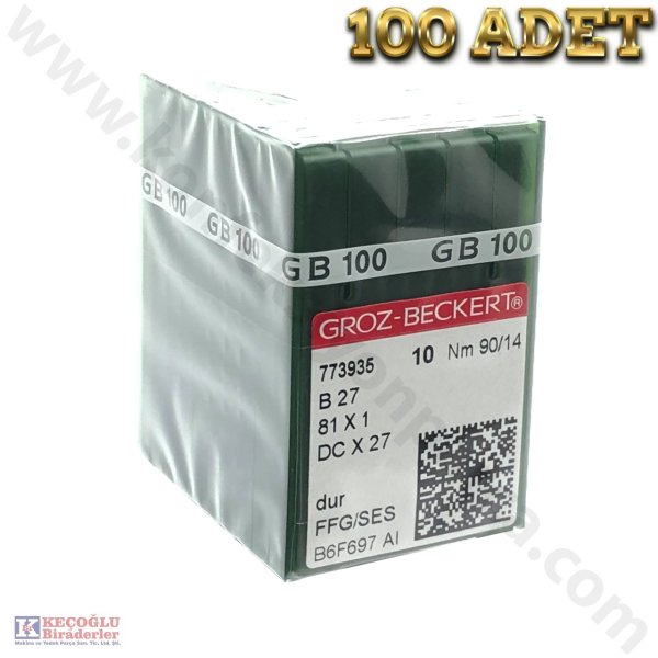 DCX27 Groz Beckert Overlok Makinesi İğnesi 100 Adet - 11/75