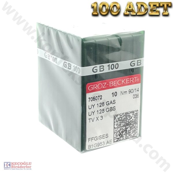 UYX128GAS Groz Beckert Reçme İğnesi (Uzun) 100 Adet - 12/80