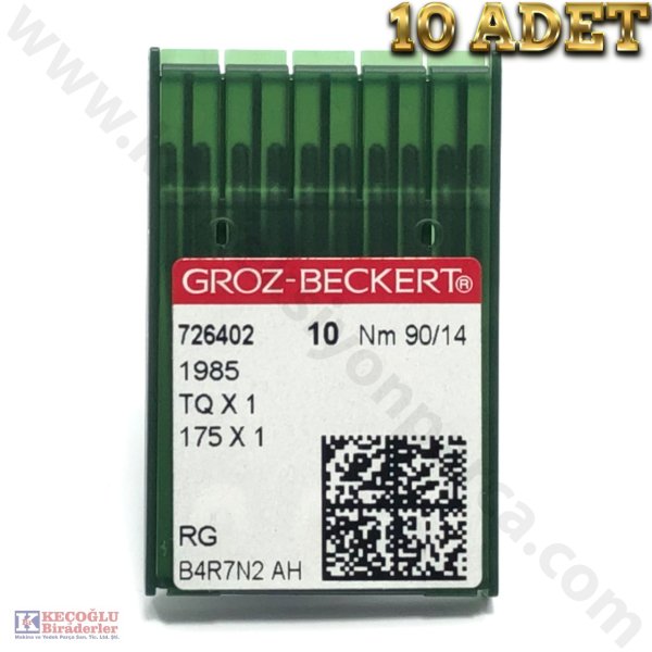 TQX1 Groz Beckert Düğme Makinesi İğnesi (Kısa) 10 Adet - 12/80
