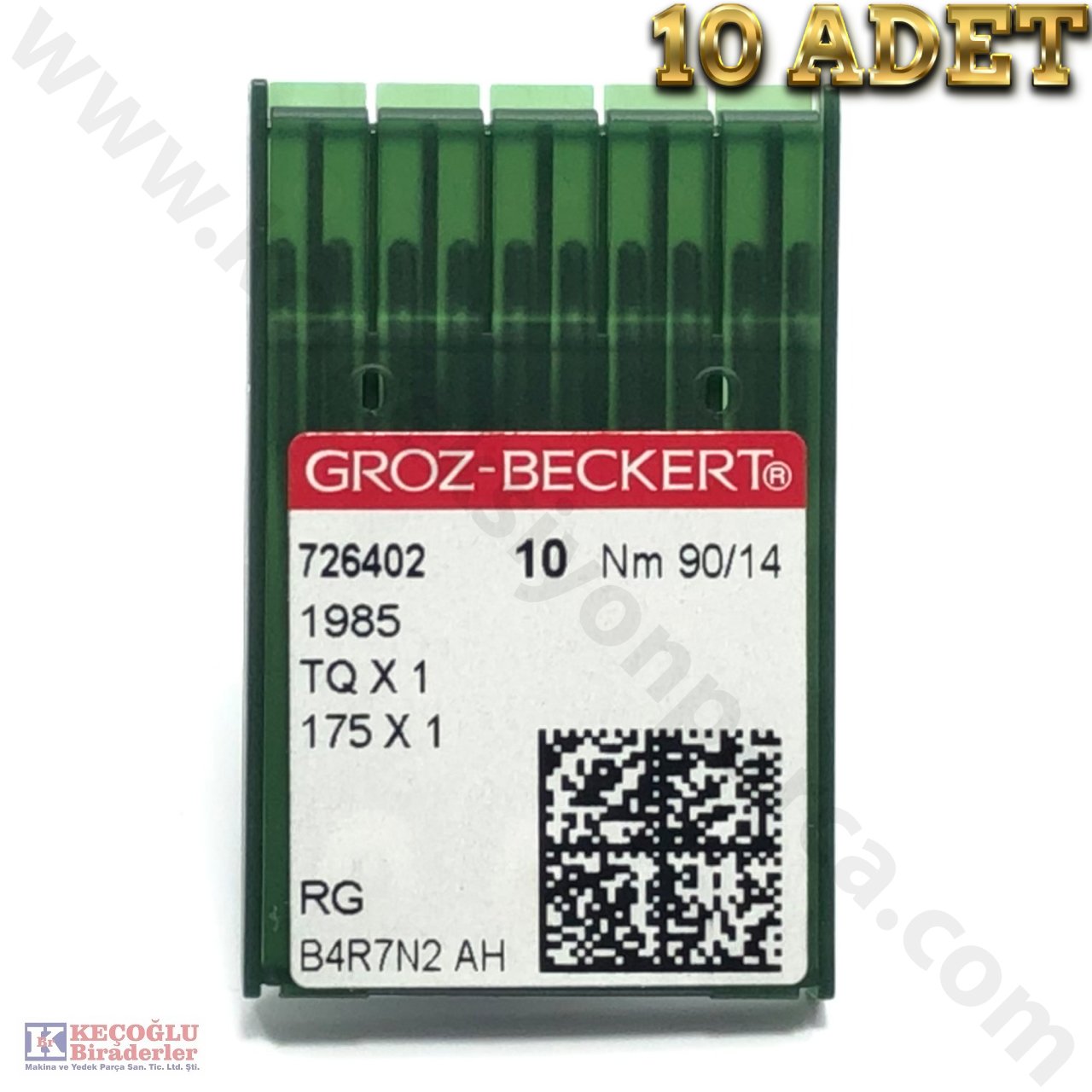 TQX1 Groz Beckert Düğme Makinesi İğnesi (Kısa) 10 Adet - 16/100