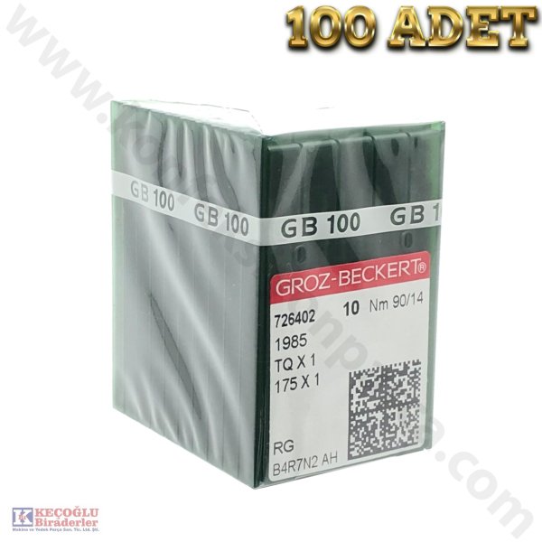 TQX1 Groz Beckert Düğme Makinesi İğnesi (Kısa) 100 Adet - 16/100