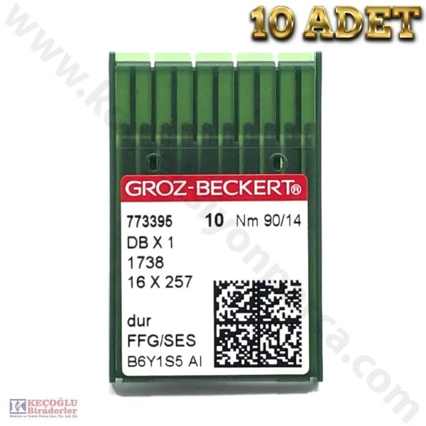 DBX1 Groz Beckert  Düz Makine İğnesi 10 Adet - 09/65
