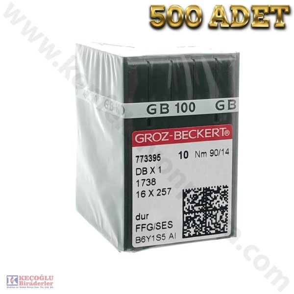 DBX1 Groz Beckert  Düz Makine İğnesi 500 Adet - 18/110