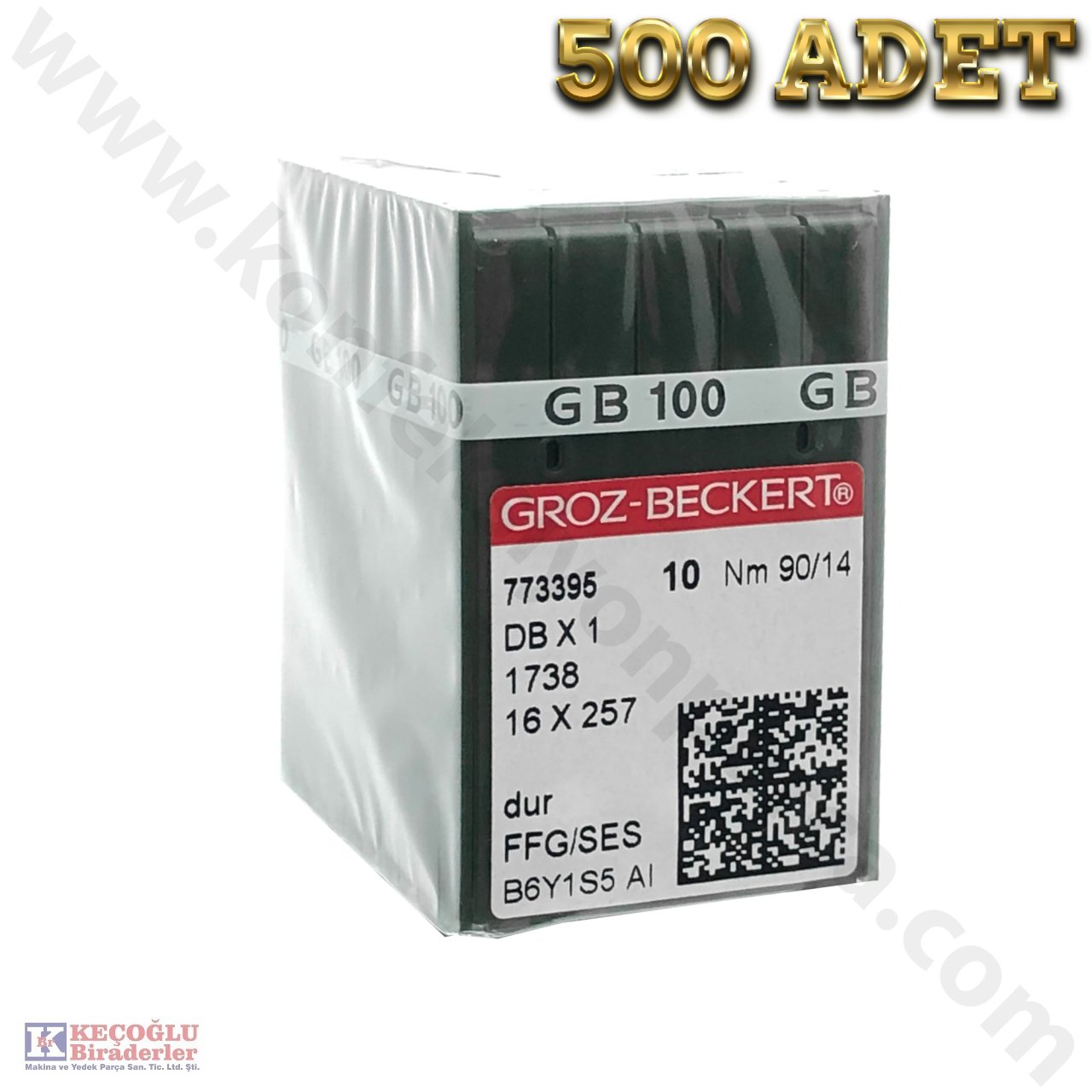 DBX1 Groz Beckert  Düz Makine İğnesi 500 Adet - 22/140